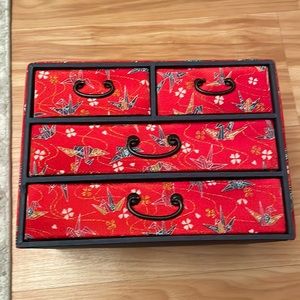 Japanese Paper Crane Jewelry Box
